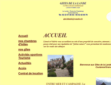 Tablet Screenshot of gitelalande.com